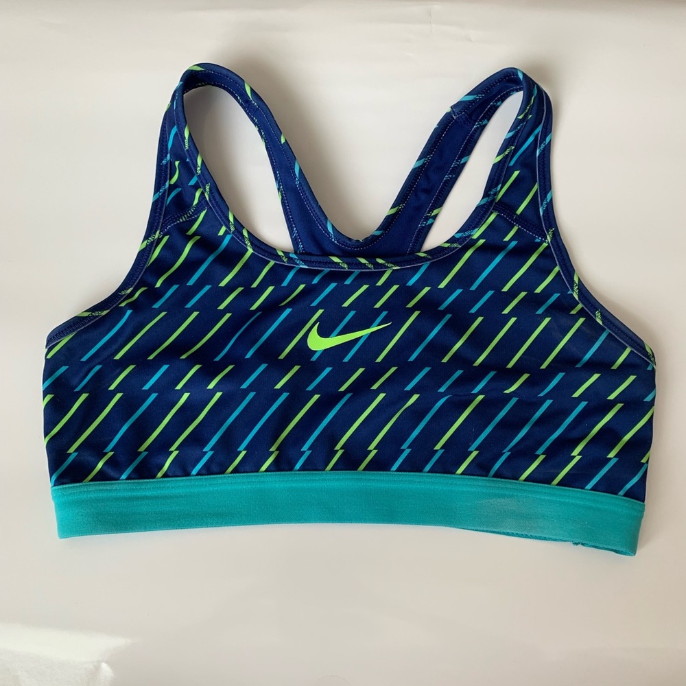 Green and Blue Women’s Nike Sports Bra